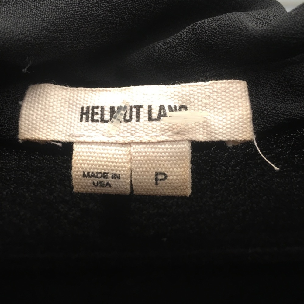 Edgy Helmut Lang Split Back Sheer Blouse - image 2